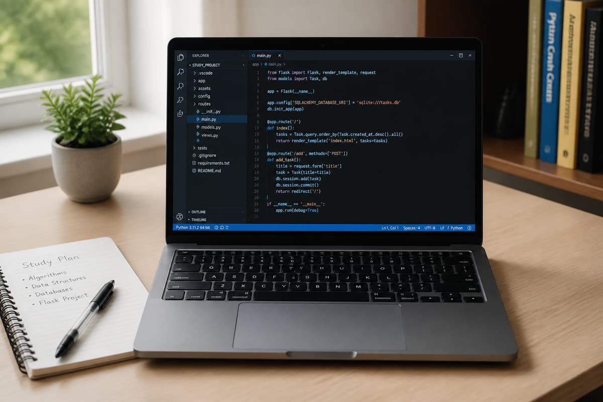 Ordinateur portable ouvert sur un bureau d